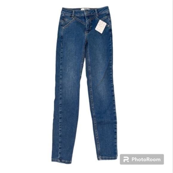 FREE PEOPLE | NWT FREE PEOPLE DAYBREAK DENIM SKINNY JEANS, SIZE 25 - Picture 1 of 5